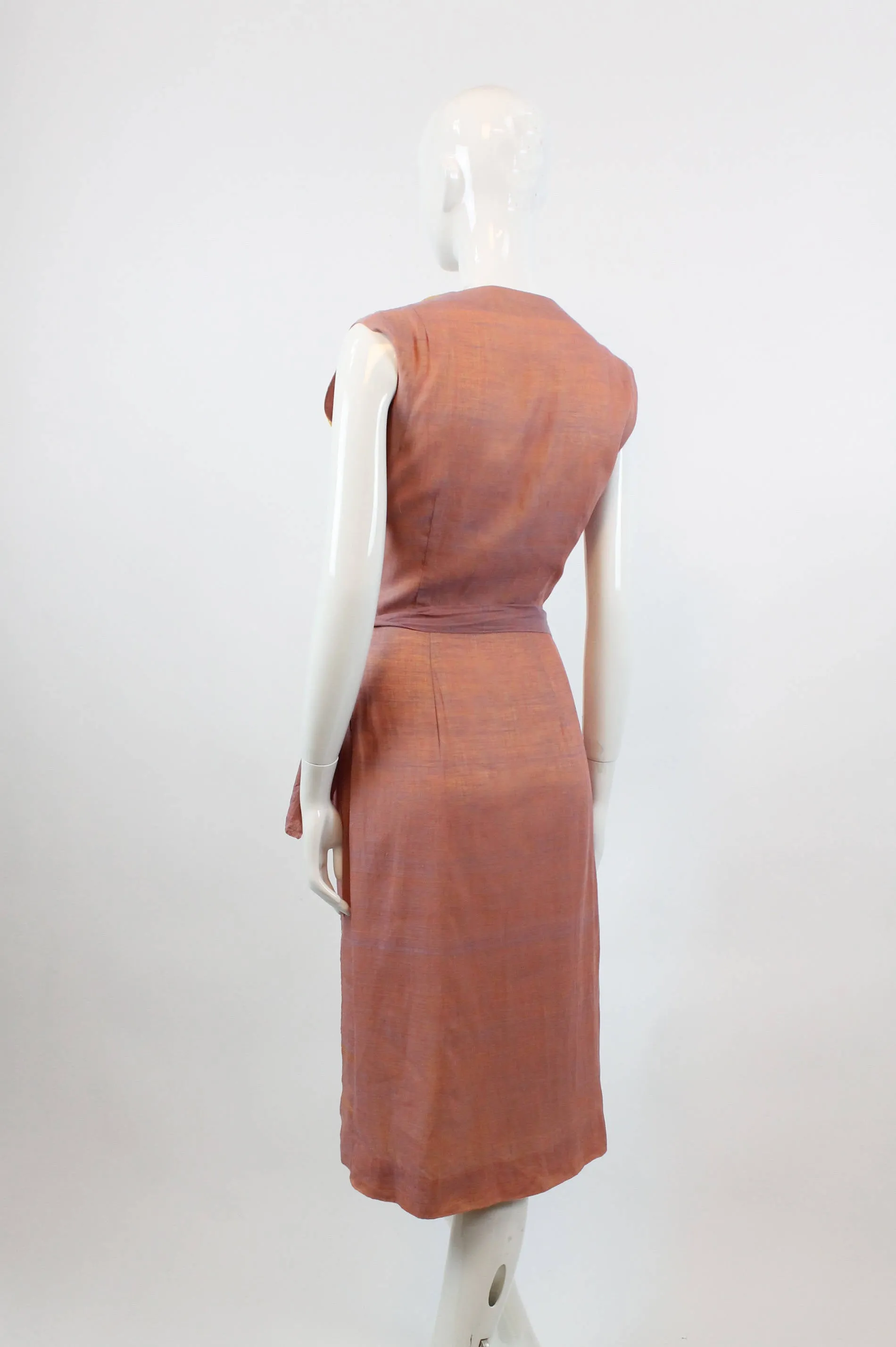 1950s Indian SARONG sari silk dress xs | new spring