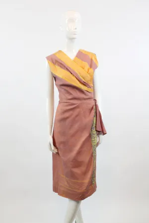 1950s Indian SARONG sari silk dress xs | new spring