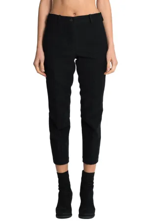 Black Cropped Swag Pants