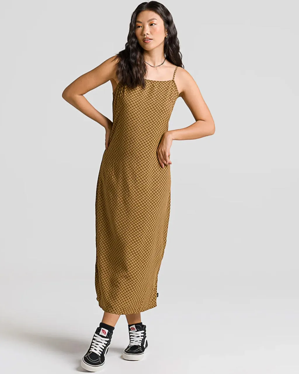 Camden Slip Dress - Sepia