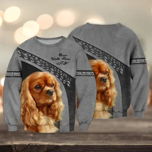 Cavalier King Charles Spaniel Love Multicolor Option Never Walk Alone 3D Full Print Shirts