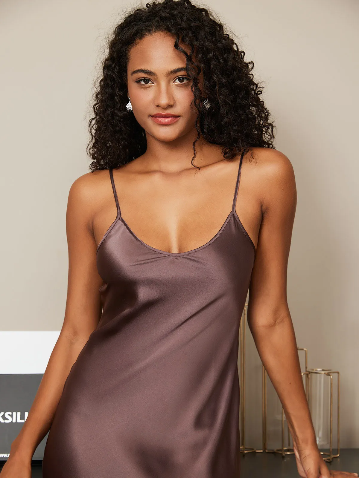 Classic Long Silk Slip Dress