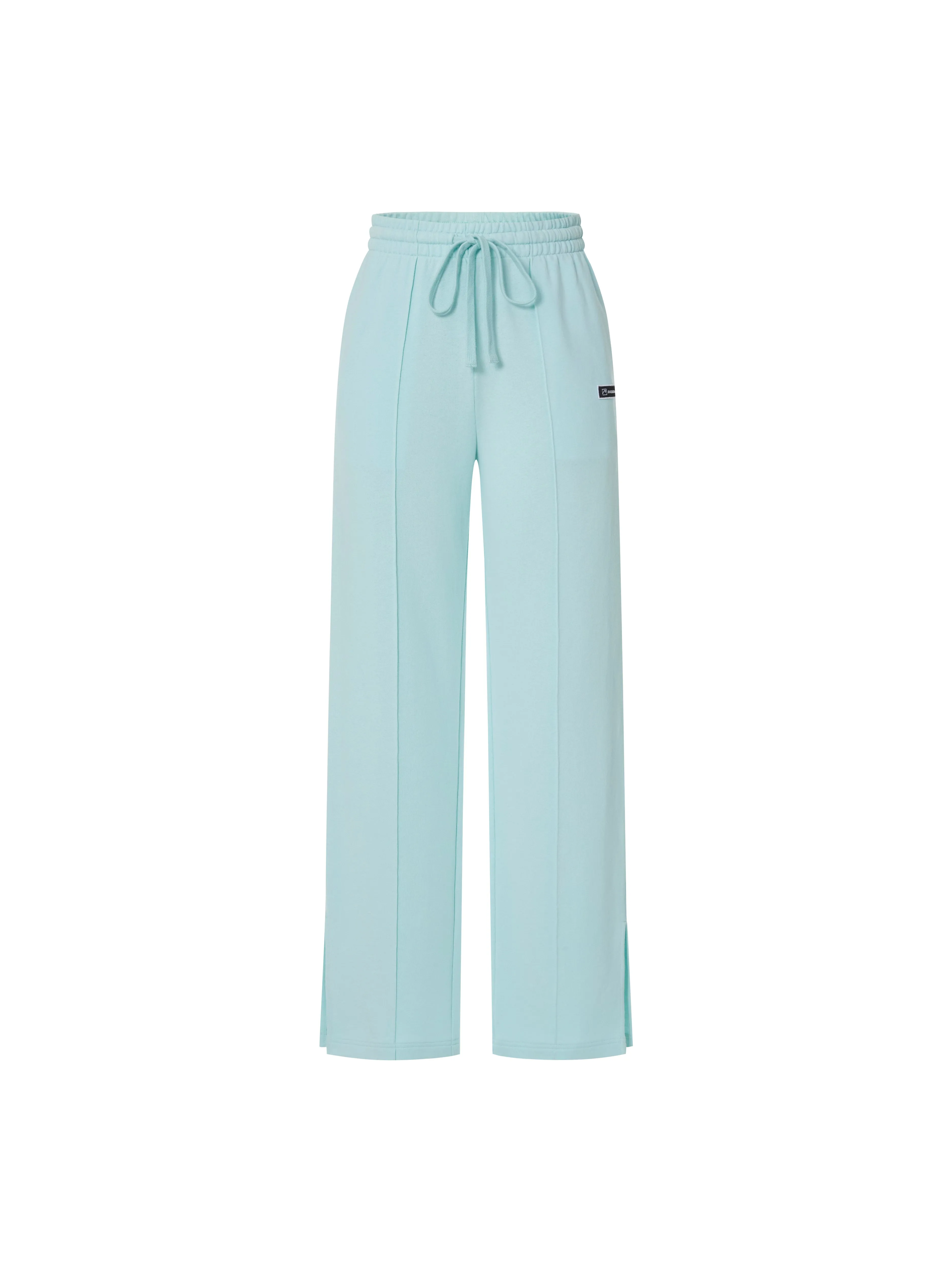 Cotton Drawstring Straight Pants