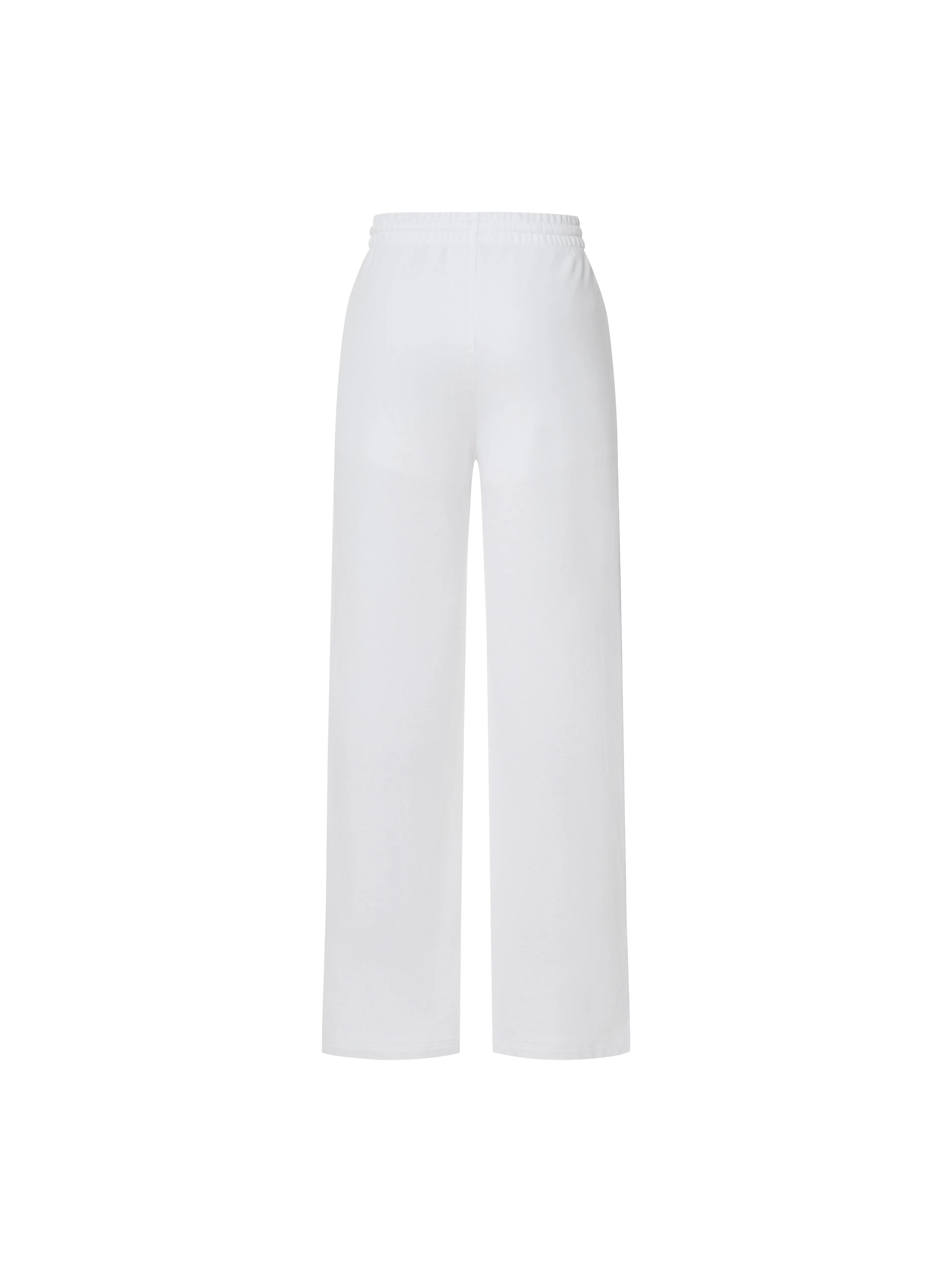 Cotton Drawstring Straight Pants