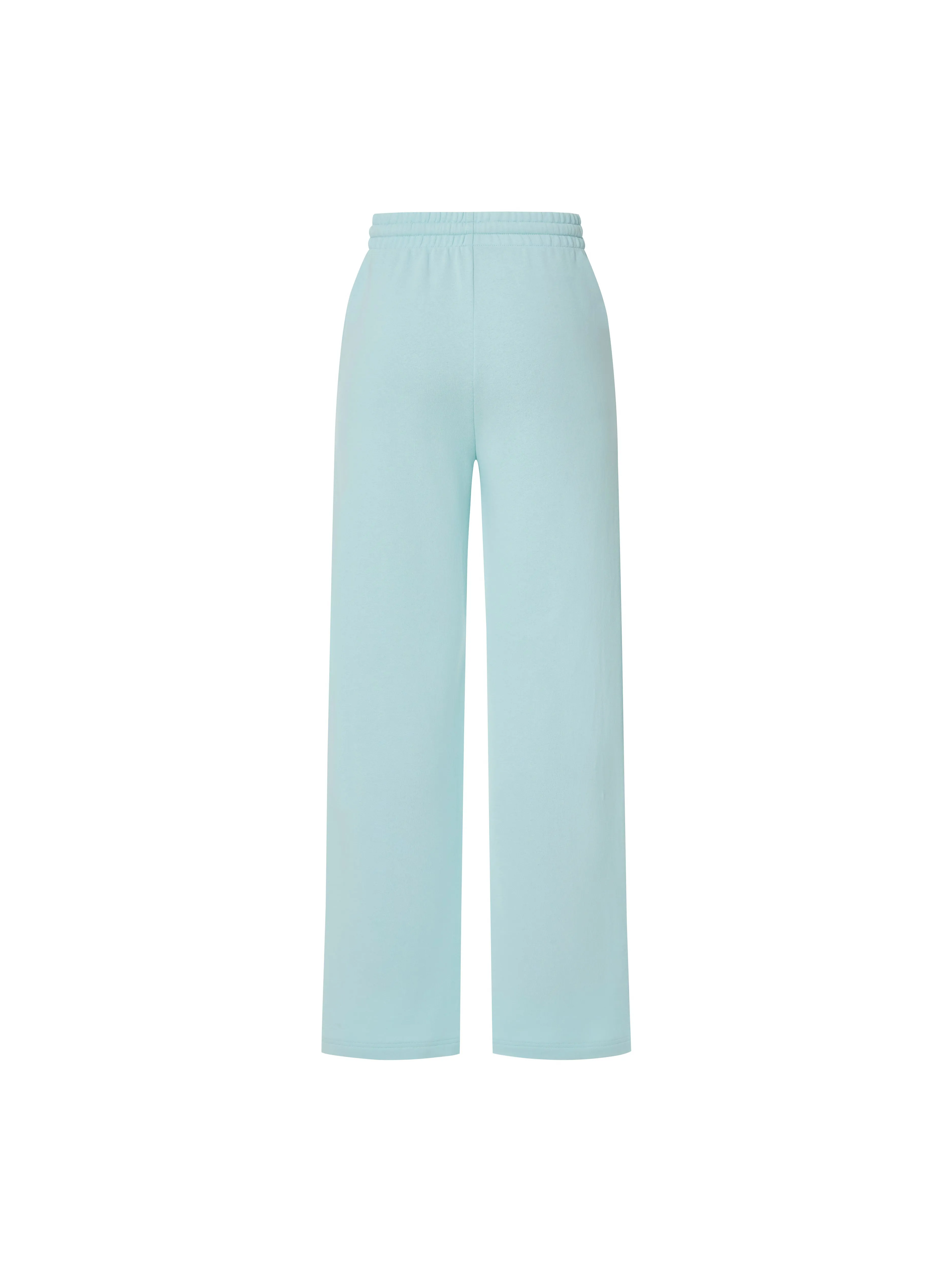 Cotton Drawstring Straight Pants