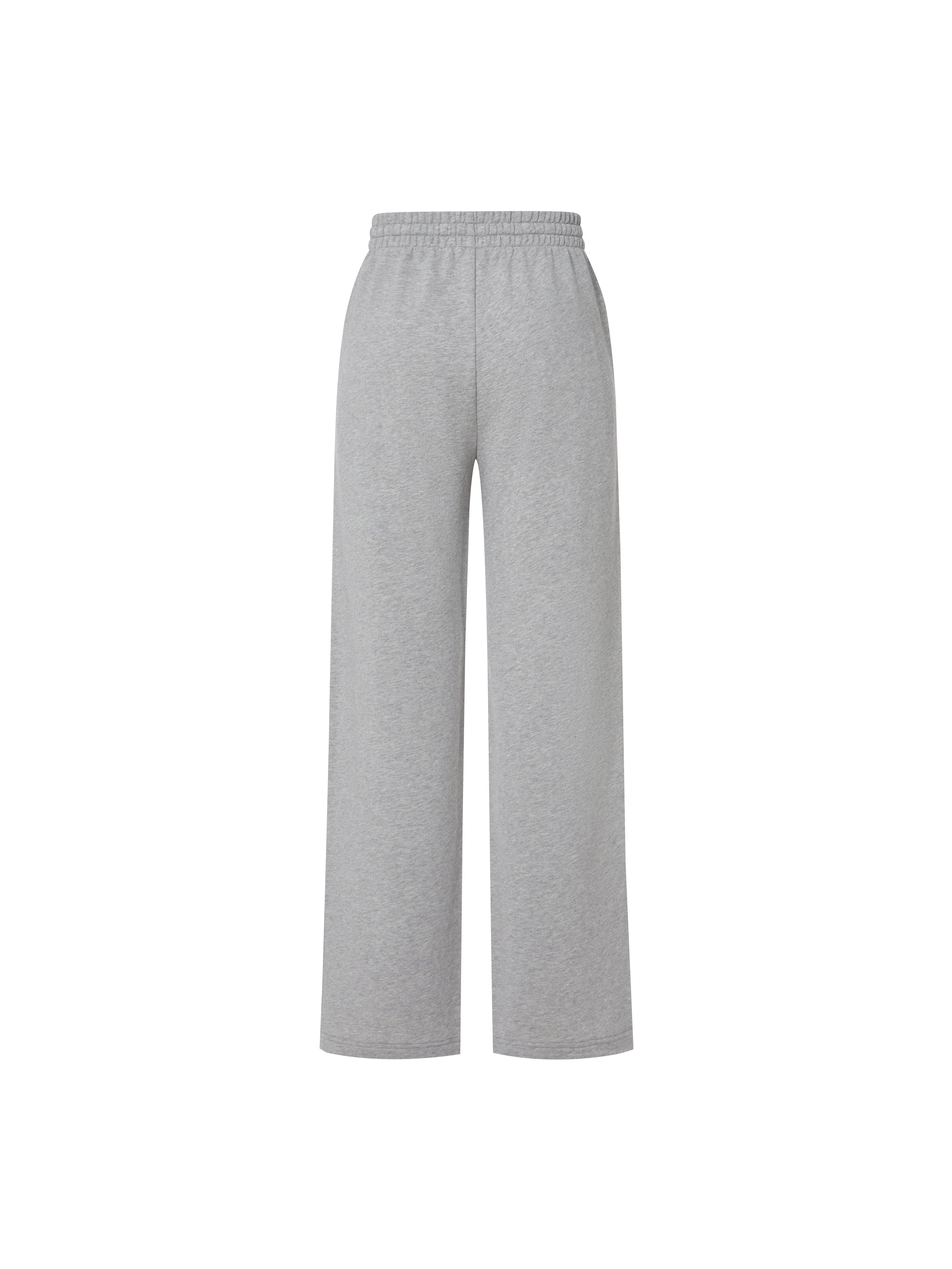 Cotton Drawstring Straight Pants