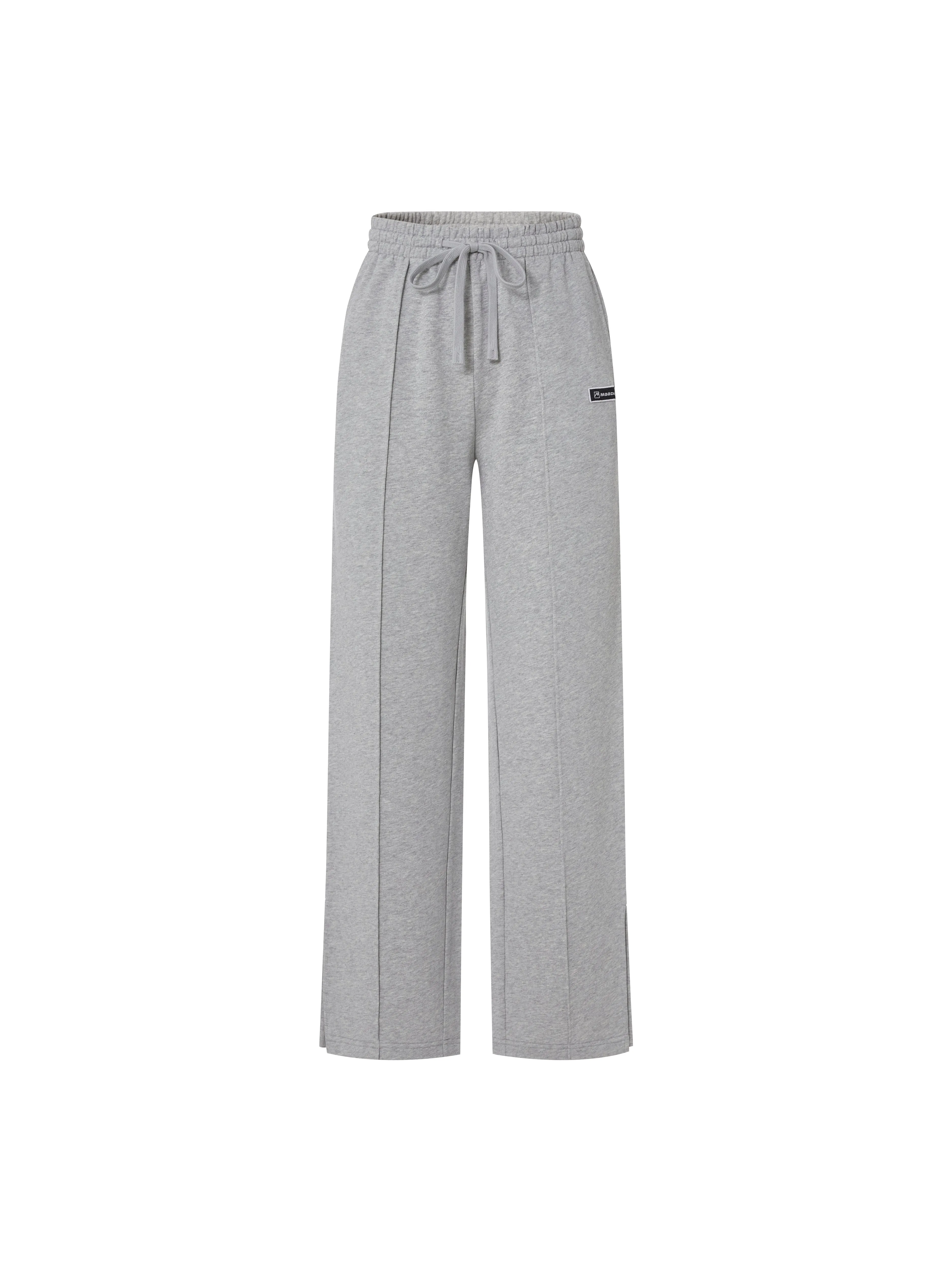 Cotton Drawstring Straight Pants