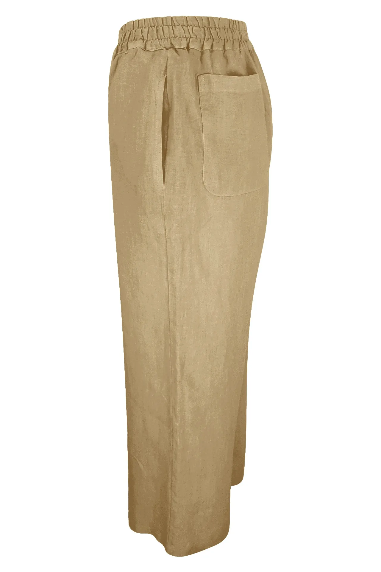 Cropped Linen Pants