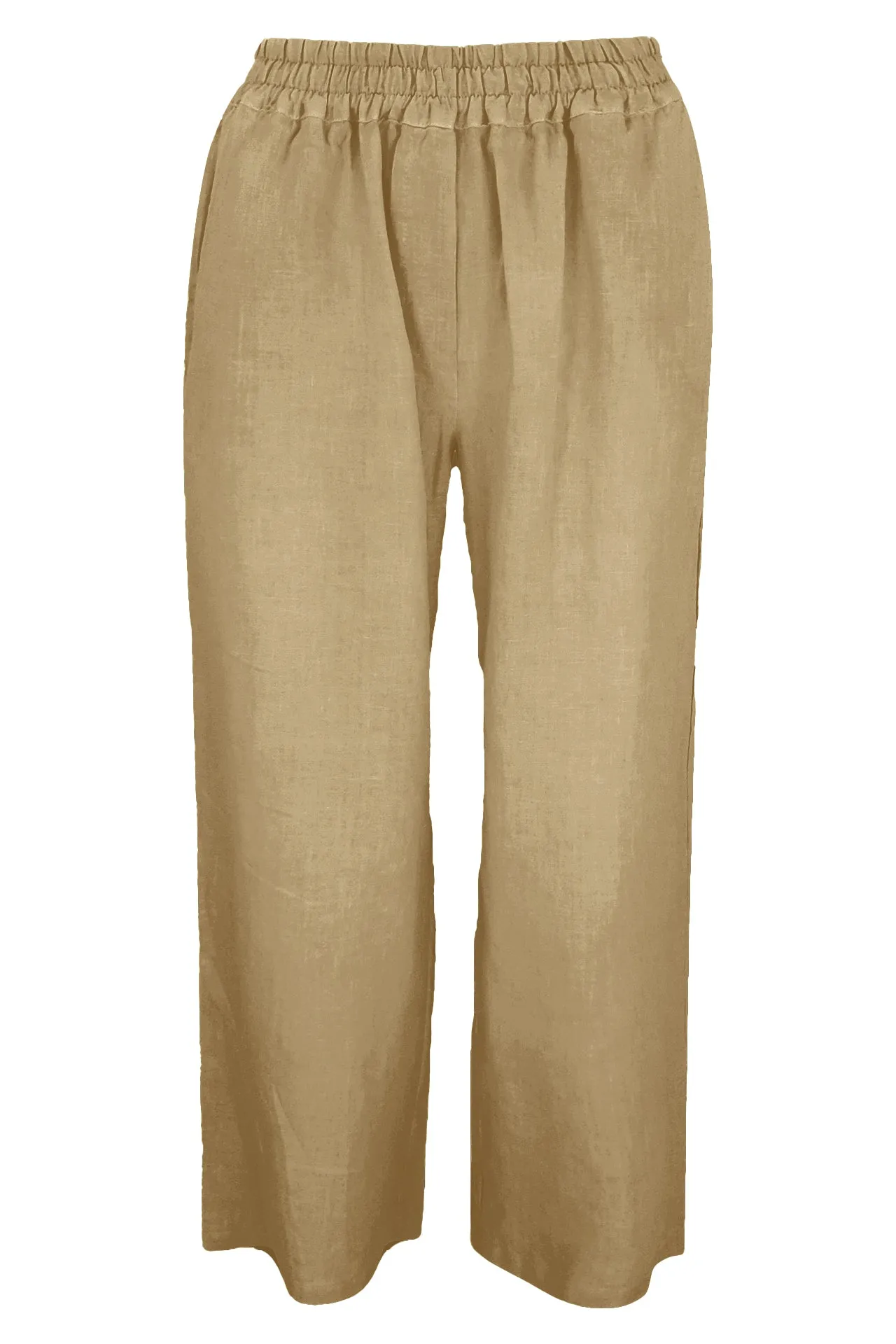 Cropped Linen Pants