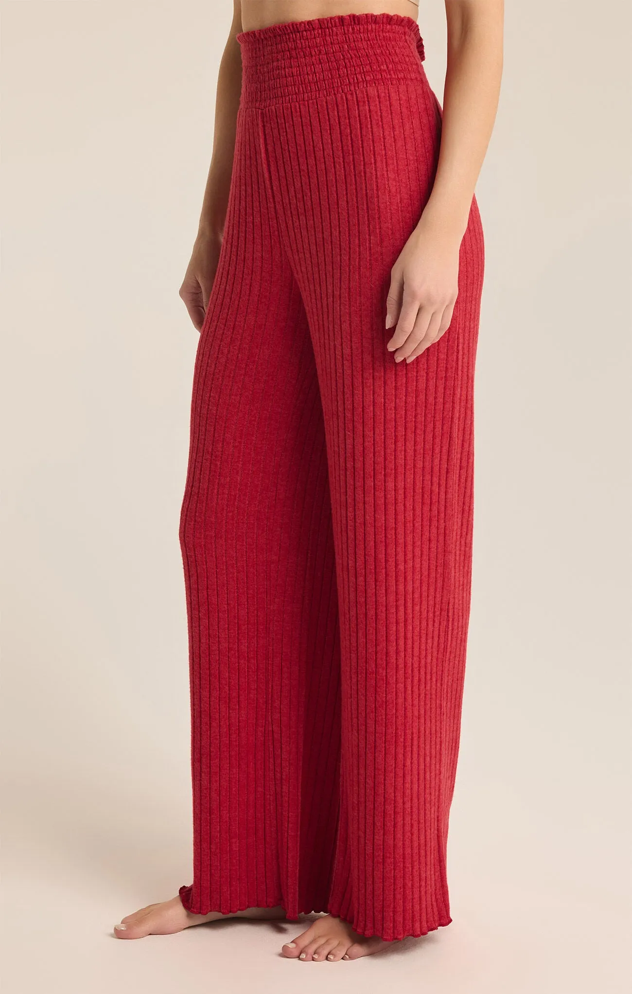 DAWN SMOCKED RIB PANT