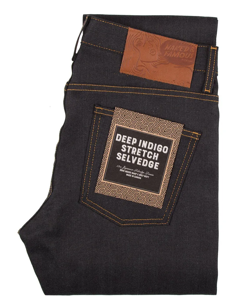 Deep Indigo Stretch Selvedge Skinny Guy