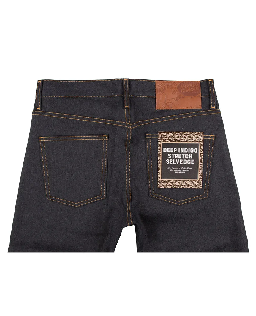 Deep Indigo Stretch Selvedge Skinny Guy