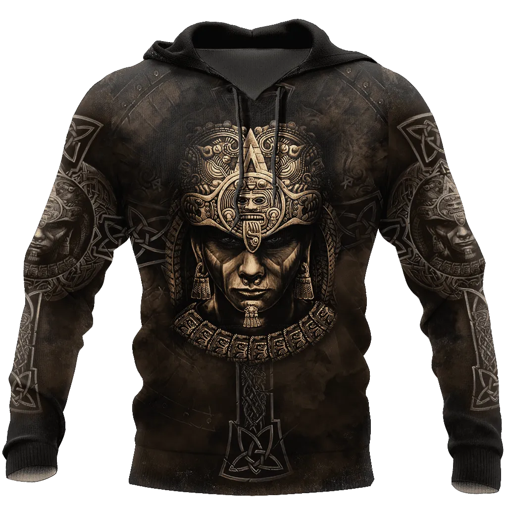 Design File Of Aztec Mexican Unisex Shirts, 3D All Over Print Aztec Hoodie Shirt, Pride Mexican