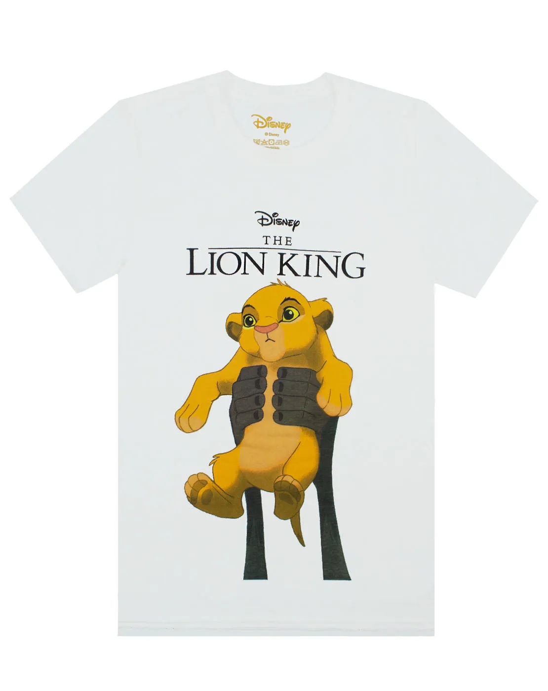 Disney Lion King Simba Cub Circle Of Life Women's Boyfriend Fit White T-Shirt