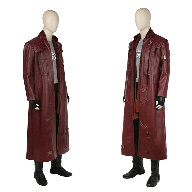 Guardians of The Galaxy 2 Cosplay Star Lord Costume Trench Coat Suit