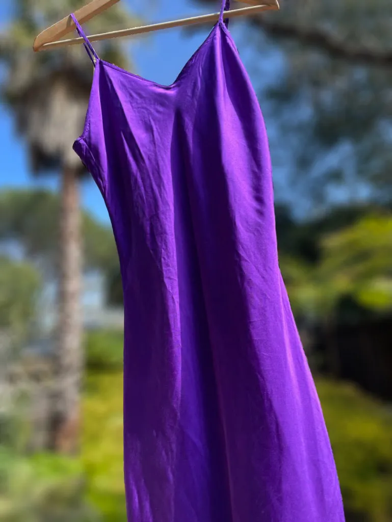 Hand dyed silk slip