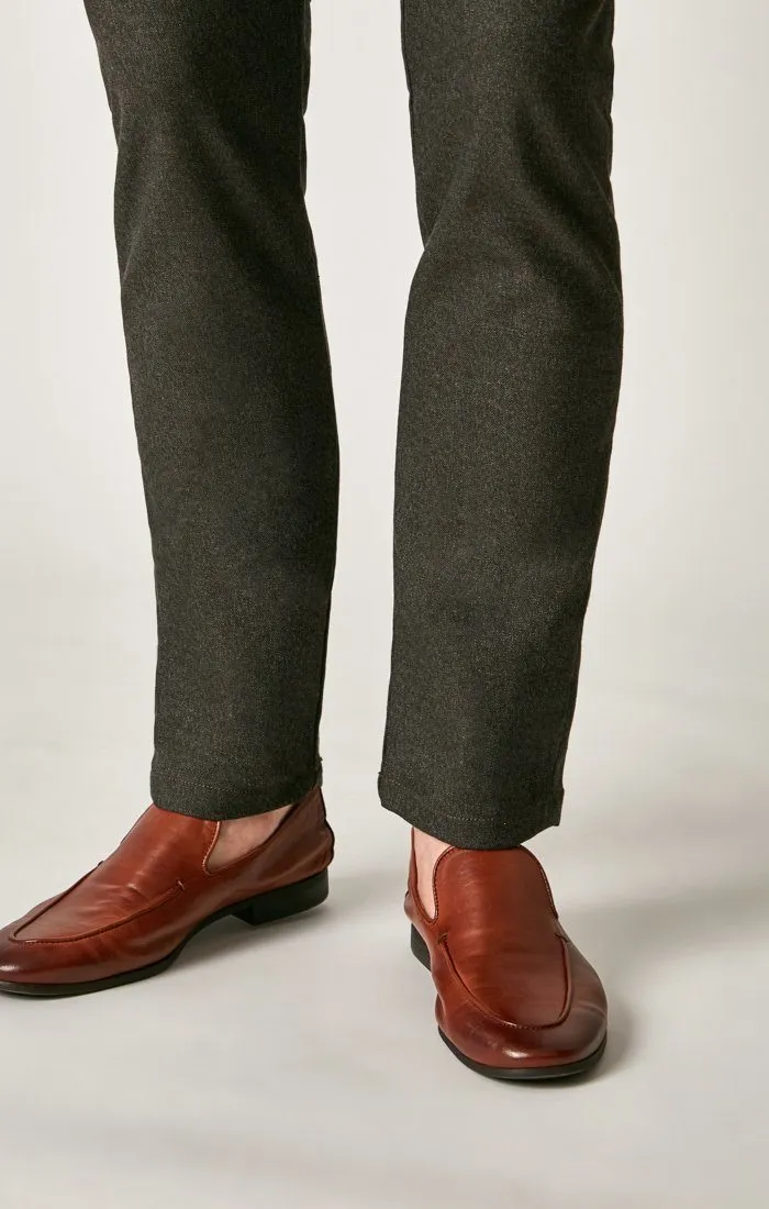 JOHNNY SLIM CHINO IN BROWN FEATHER TWEED