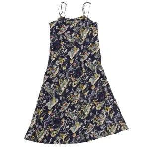 Land of Aloha (Slip Dress) - Navy