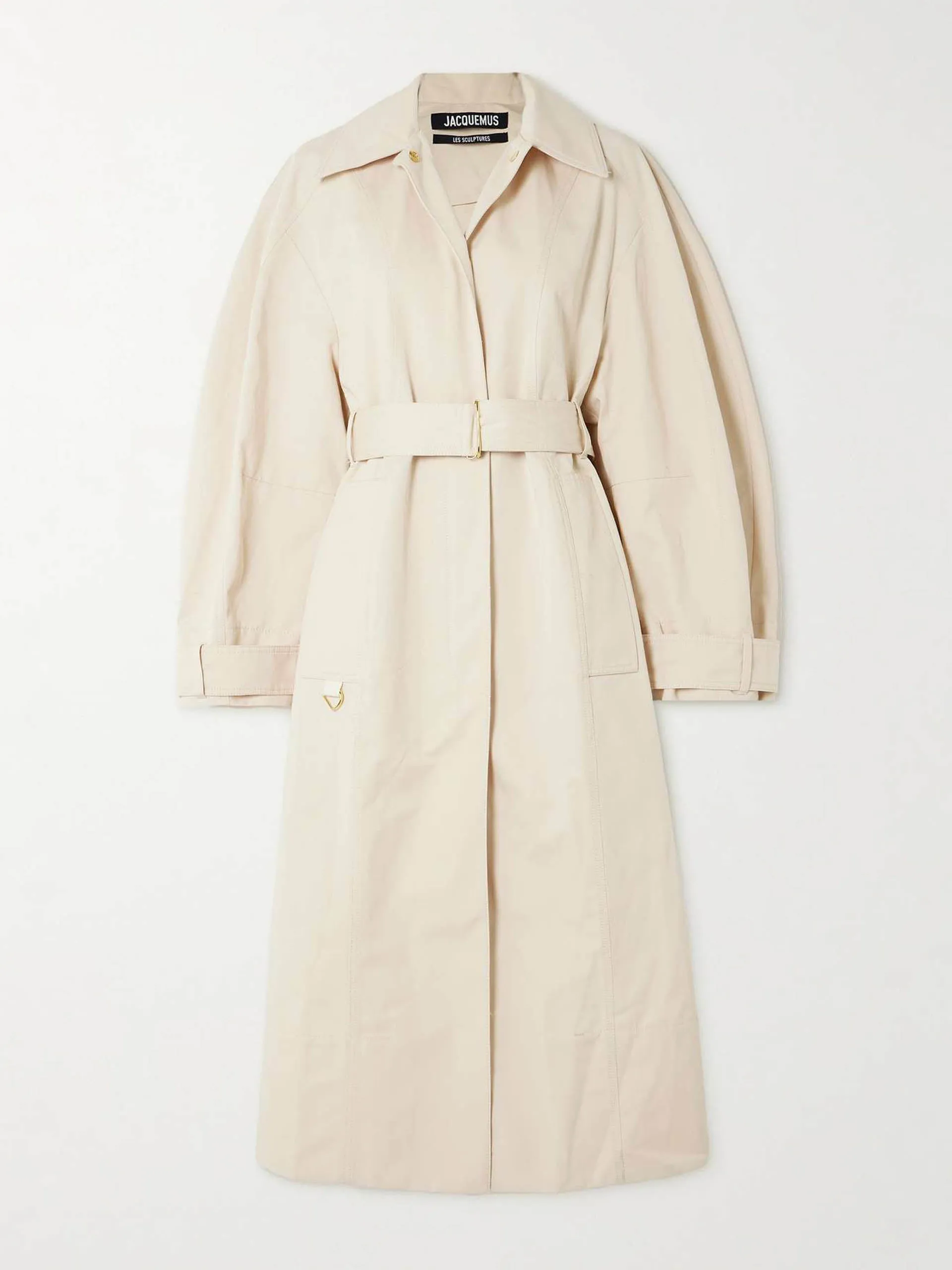 Le Trench Bari belted cotton and linen-blend trench coat