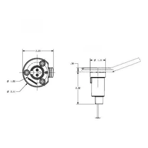 Light Base SS Round 3 Pin - To suit: 121304