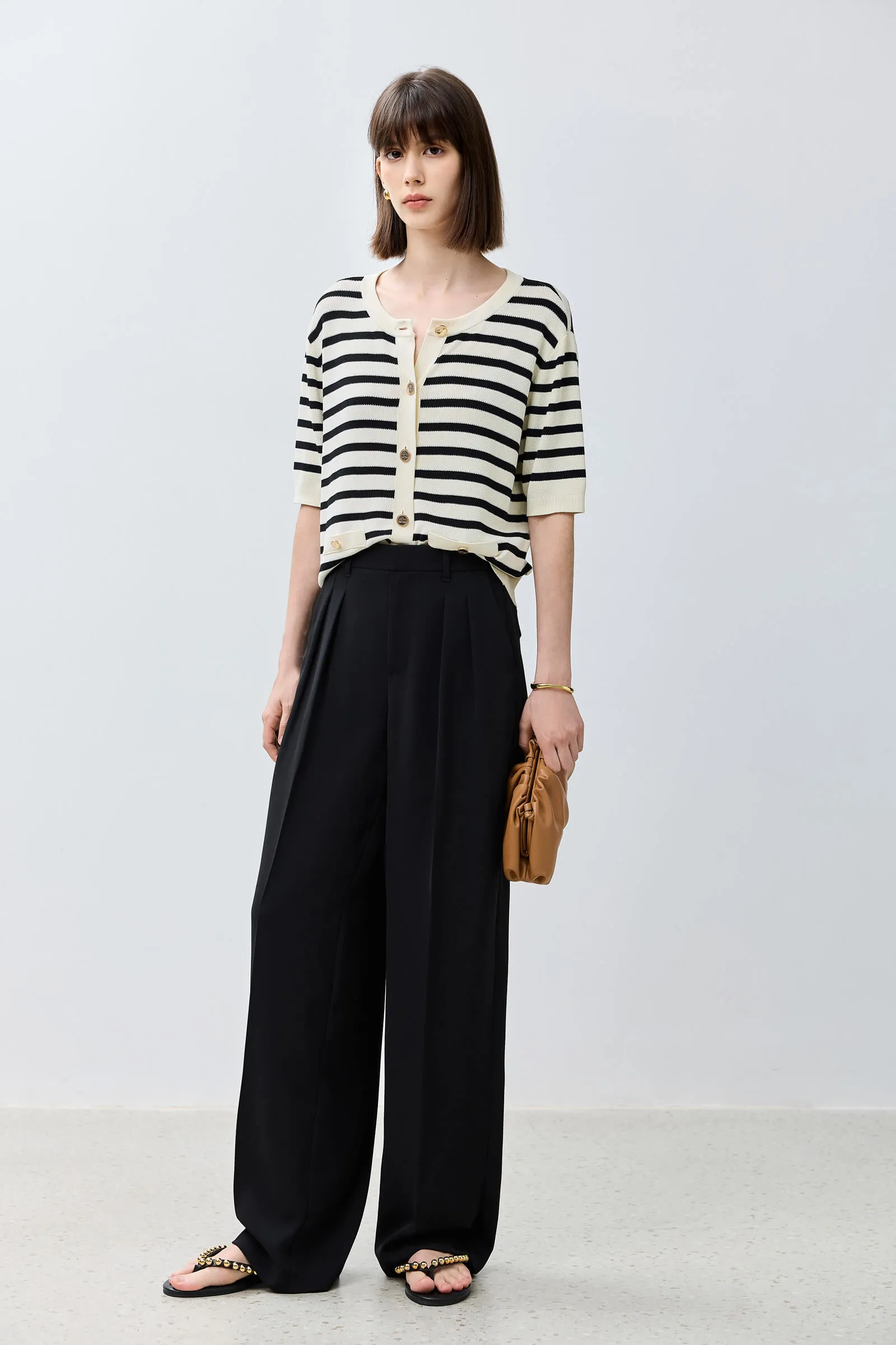 LILY Relaxed Straight Slim Casual Pants