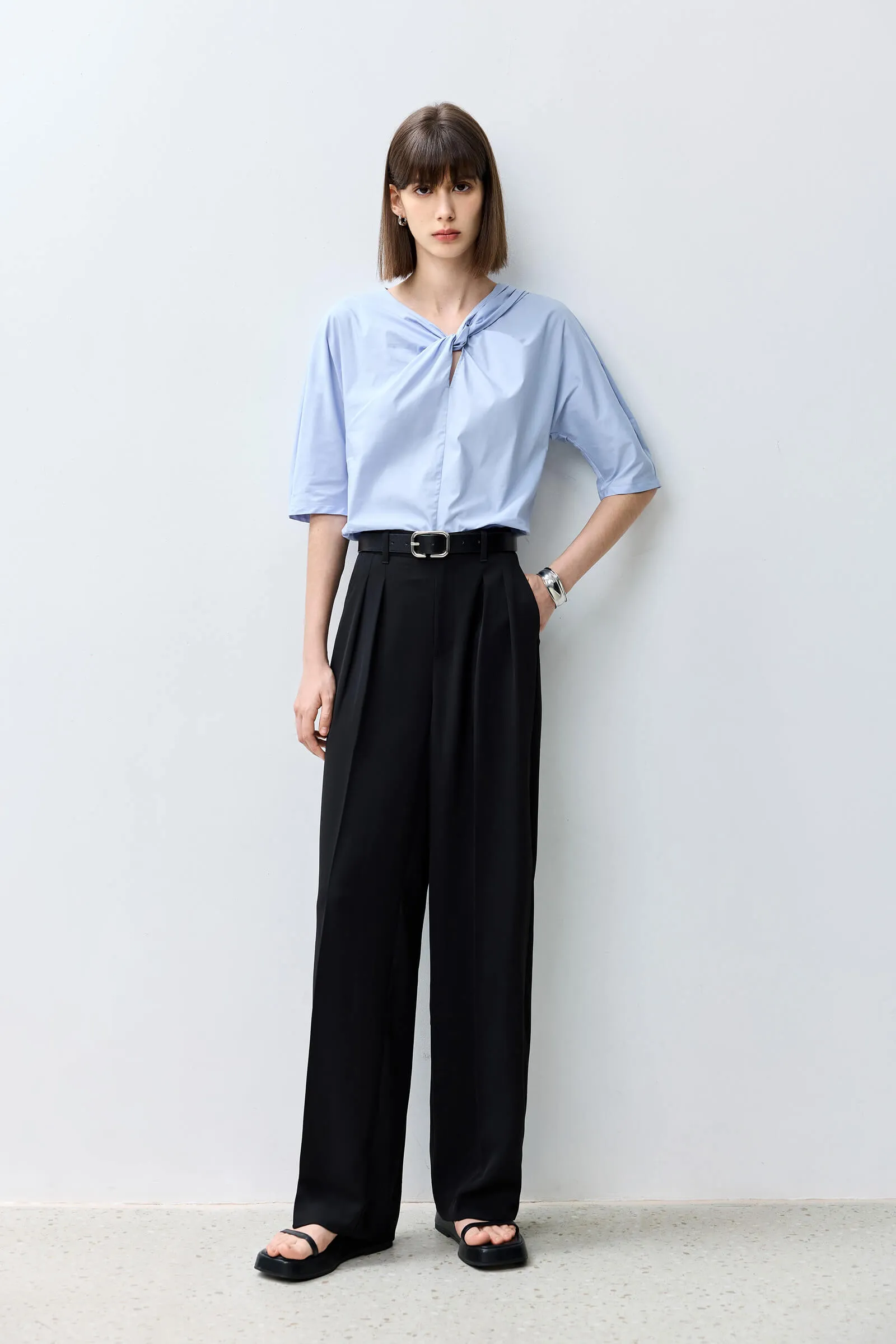 LILY Relaxed Straight Slim Casual Pants