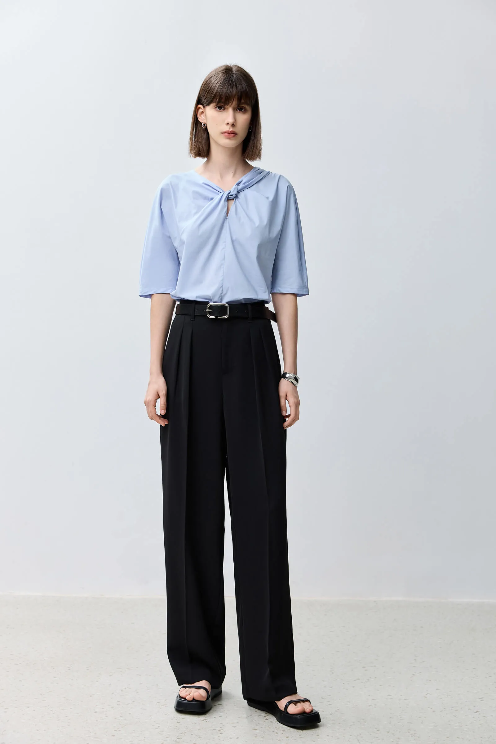 LILY Relaxed Straight Slim Casual Pants