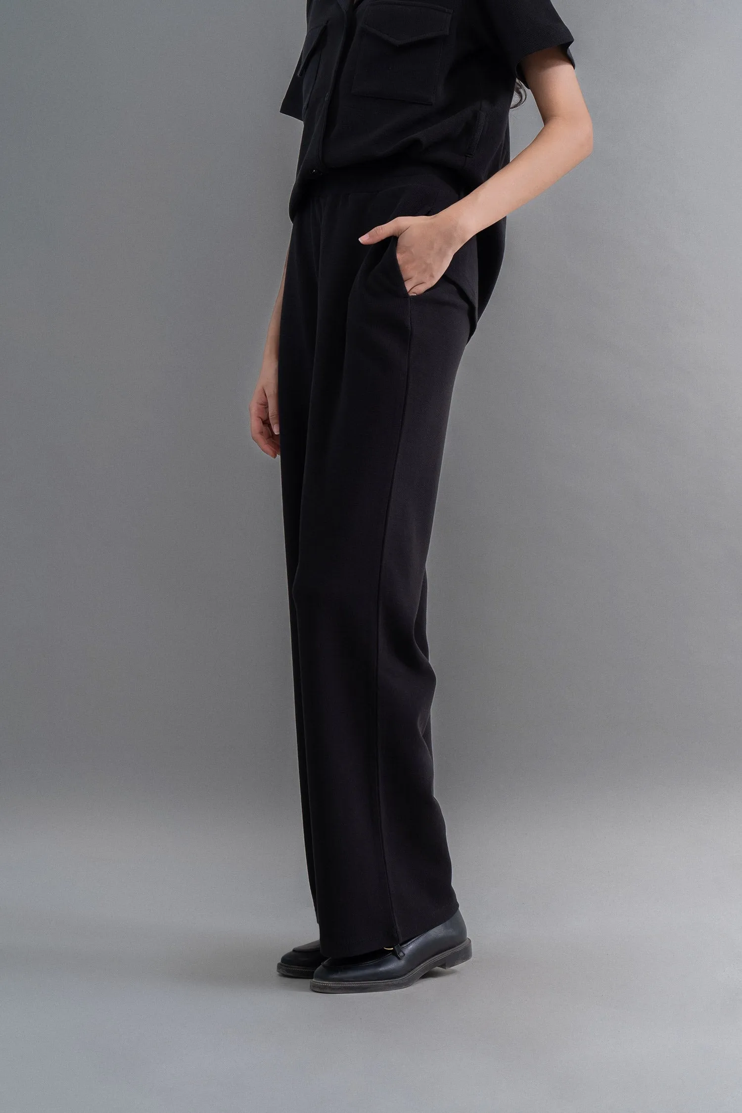 Lushknit® 2.0 Black Straight Mulititask Pants