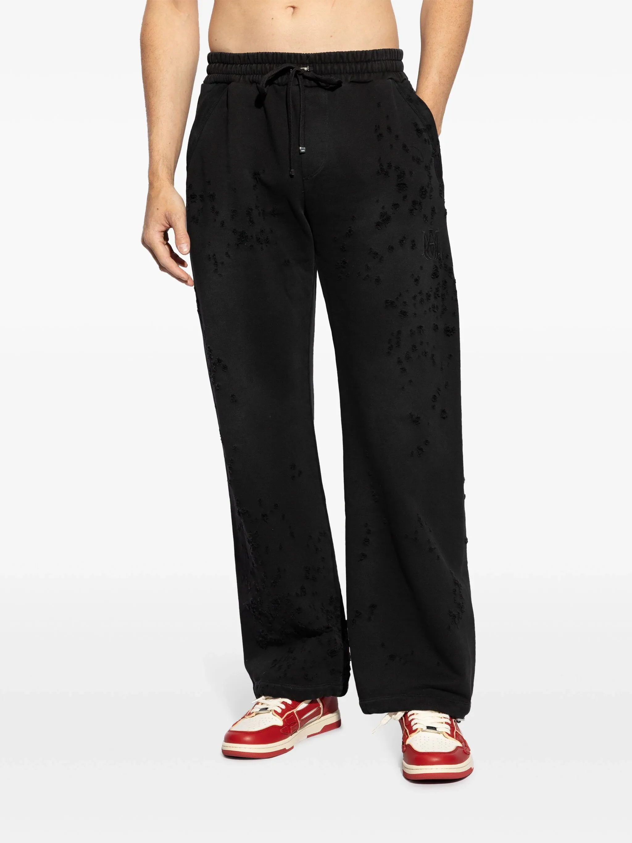 Ma Shotgun Embroidered Straight Pants