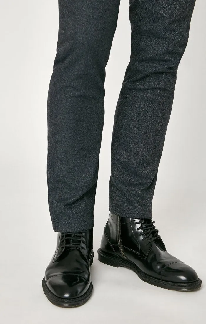 MARCUS SLIM STRAIGHT LEG IN SMOKE FEATHER TWEED