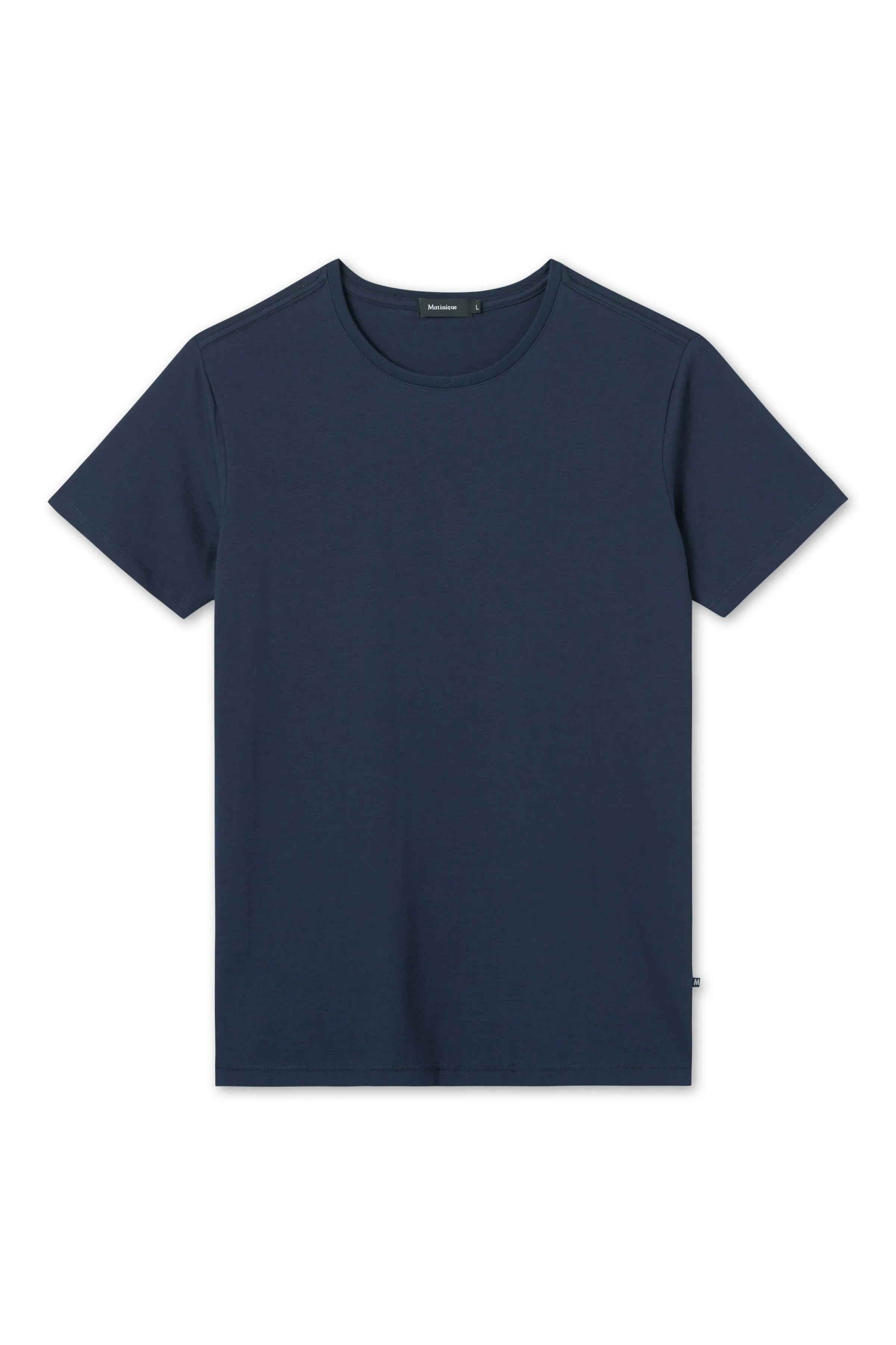 Matinique® Jermalink Cotton Stretch Crew T-Shirt/Dark Navy - CORE AW24