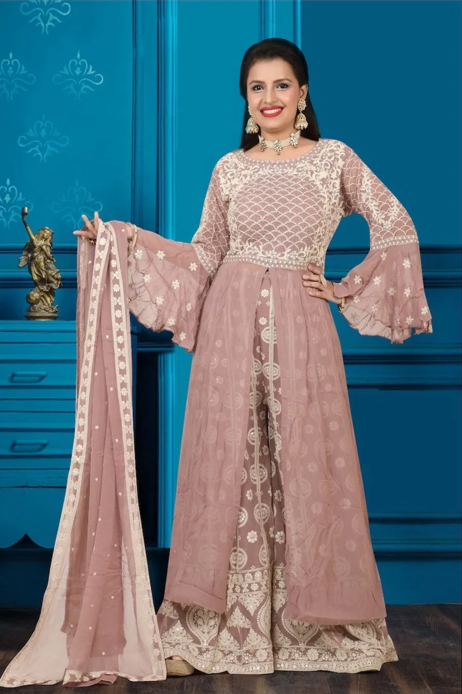 Mauve Anarkali Suit