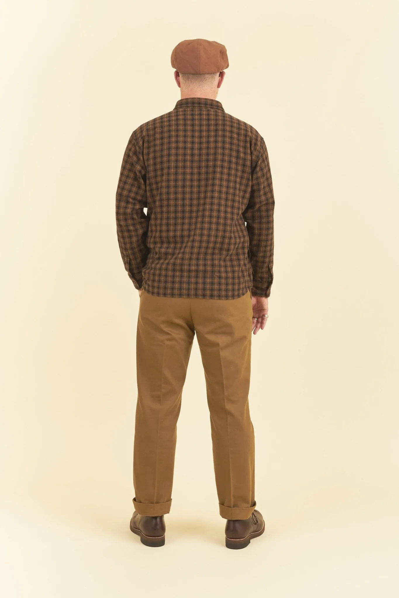 Rats Amundsen Cotton Check Shirt - Brown