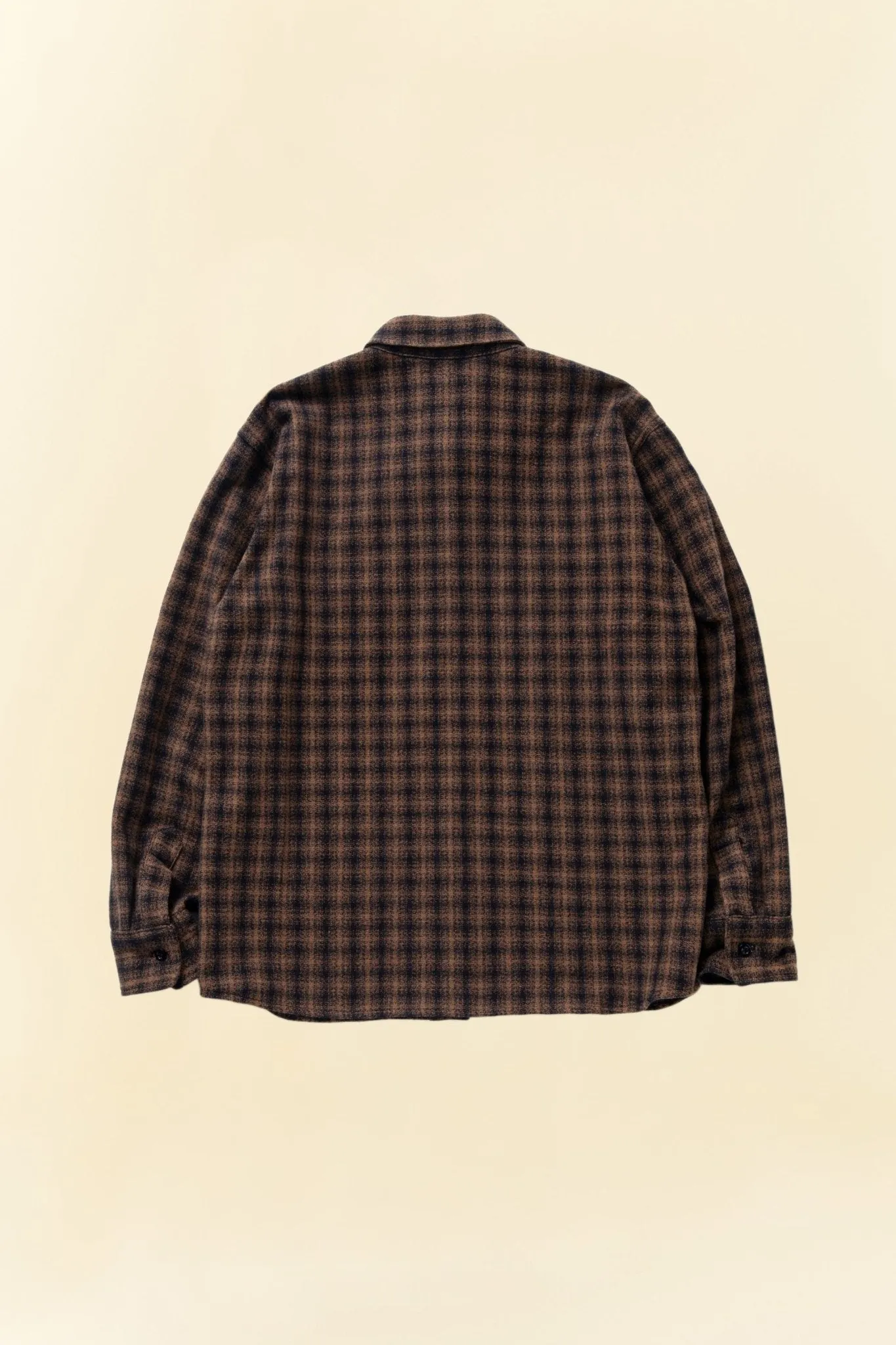 Rats Amundsen Cotton Check Shirt - Brown