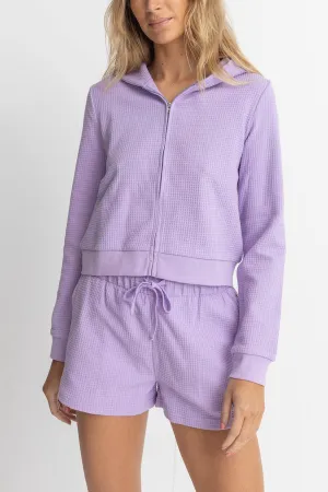 Rhythm Light Layers Zip Up - LAVENDER