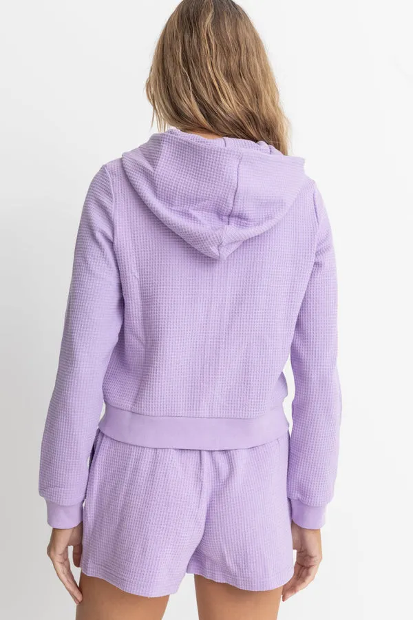 Rhythm Light Layers Zip Up - LAVENDER