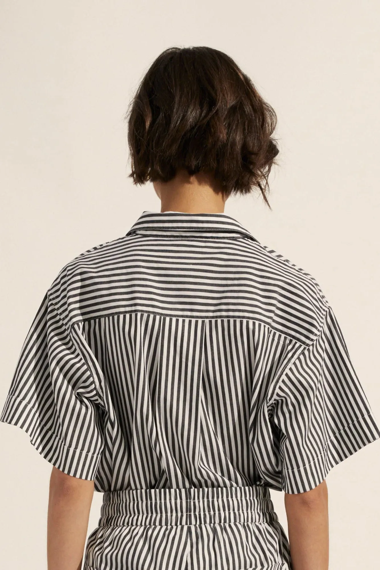 Rider Top in Liquorice Stripe