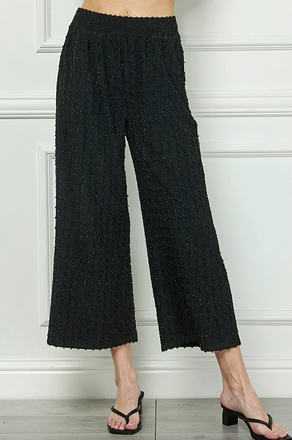 Skylar Glitter Detail Cropped Pants