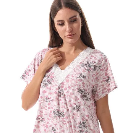 Soft and Comfy Cotton Nightgown For Women - Kashmir