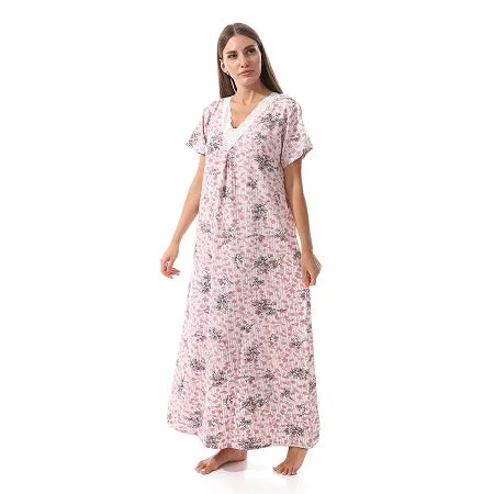 Soft and Comfy Cotton Nightgown For Women - Kashmir