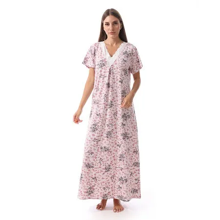 Soft and Comfy Cotton Nightgown For Women - Kashmir