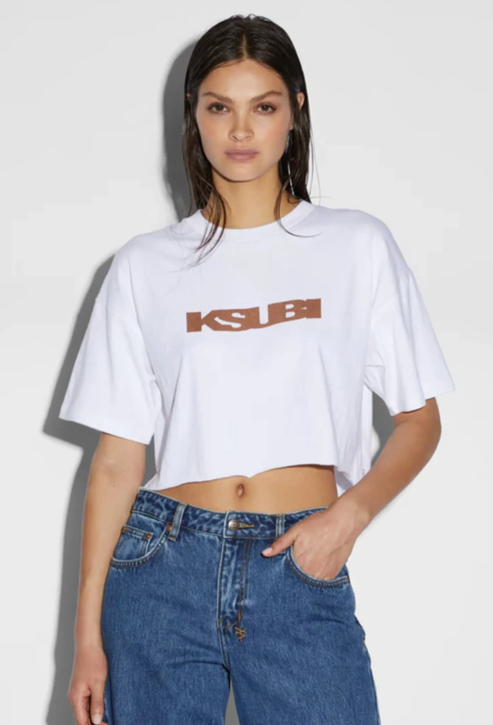 SOTT TAN OG G CROP TEE (White)