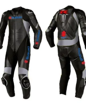 SUZUKI GSXR MOTORCYCLE LEATHER RACING SUIT