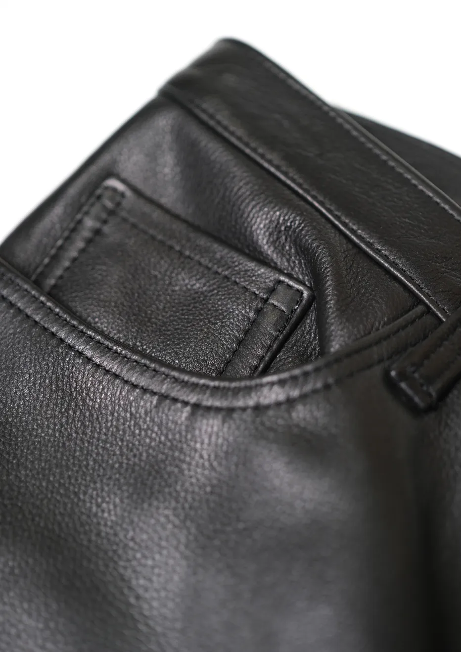 The Shop Vancouver Black Steerhide Leather Pants