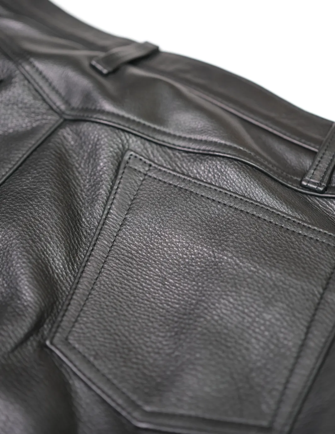 The Shop Vancouver Black Steerhide Leather Pants