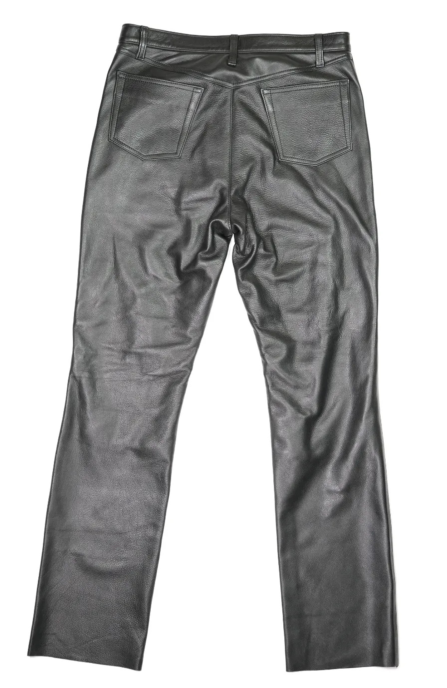 The Shop Vancouver Black Steerhide Leather Pants