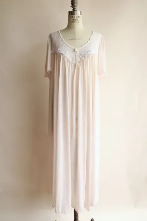 Vintage 1960s Volup Size, Miss Elaine Pink Night Gown