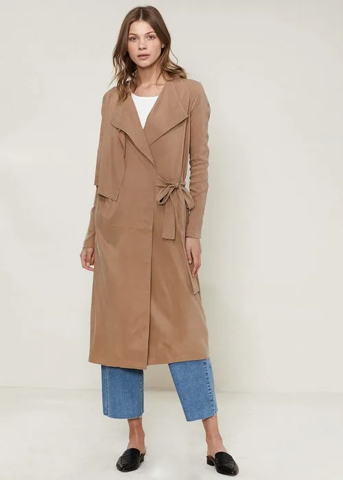 Women's Wrap Trench Coat In Sand